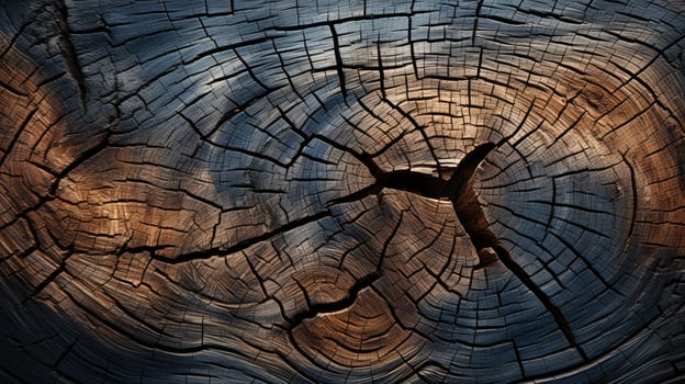 AI generated Delve into the organic warmth of a wooden cut texture. Ai Generated photo