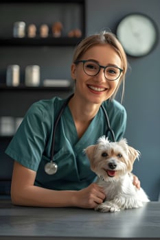 AI generated Happy Veterinary Clinic Vibes photo