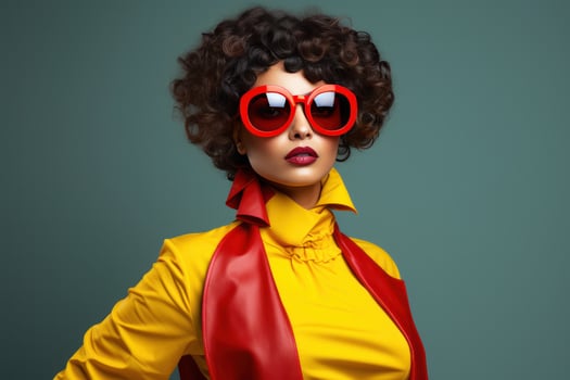 AI generated fashion model wearing fashionable look photo