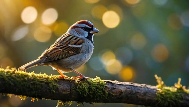 AI generated House sparrow bird photo