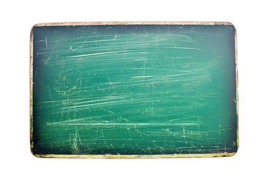 AI generated Empty green chalkboard on a transparent background photo