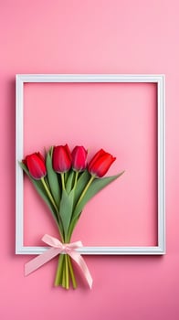 AI Generated minimalistic background for march 8, story, instagram photo