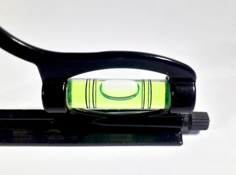 A liquid spirit level used in construction photo