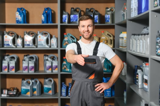 sales consultant in a car parts and accessories store photo