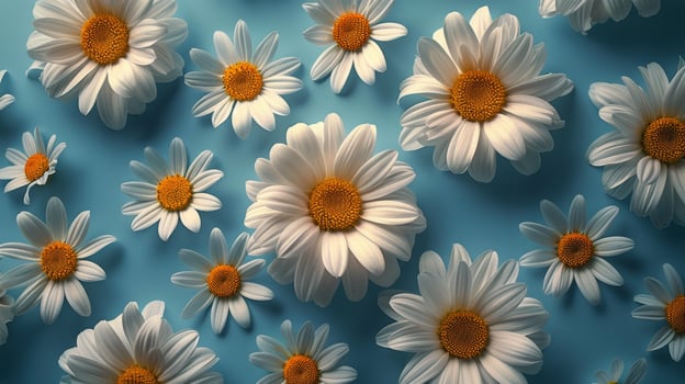AI generated Floating Daisies in Water photo