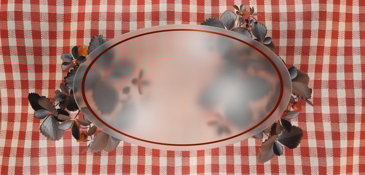 Circle glass frame, clear acrylic frame, circle for message Logo and product display 3D illustration photo