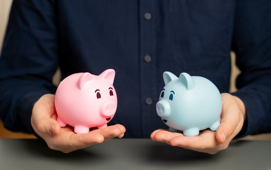 Banking for married couples. Joint accounts for shared expenses to individual accounts for personal savings. Managing joint finances effectively. Financial goals, trust levels. Deposits to choose f photo