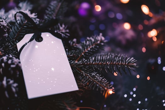AI generated Christmas greeting card. Christmas background. New Year. Selective focus Holiday photo
