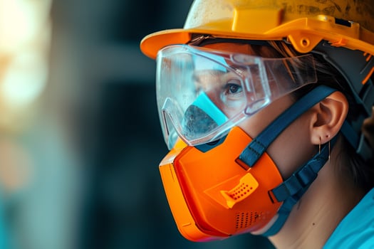 AI generated Safety protection equipment. National Safety Day photo