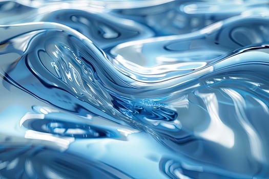 AI generated Abstract organic form and liquid flow photo