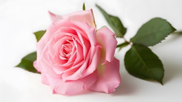 rose isolated on the white background photo