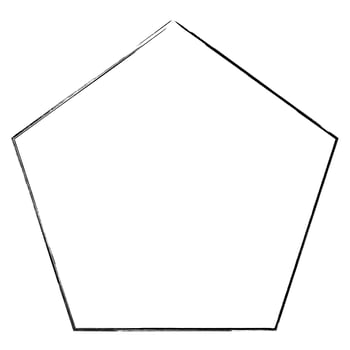 Polygon doodle geometric figure design drawing photo