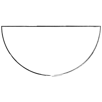 Semicircle doodle geometric figure design drawing photo