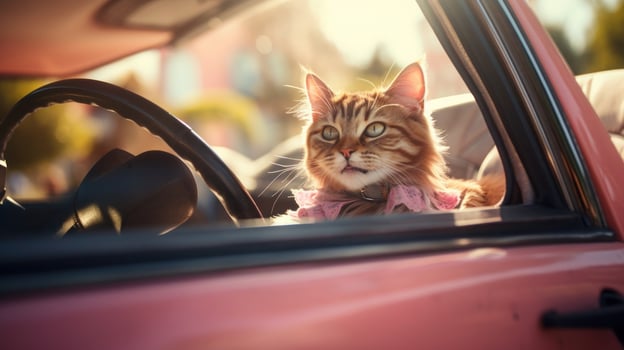 AI generated Portrait cat,cat is a cute cat and a funny,good-humored.They look cute and are good pets,easy to raise as pets.It is a playful,affectionate pet and is a favorite of the caregivers. photo