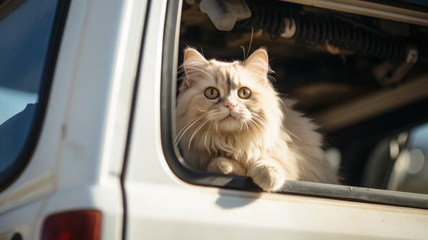 AI generated Portrait cat,cat is a cute cat and a funny,good-humored.They look cute and are good pets,easy to raise as pets.It is a playful,affectionate pet and is a favorite of the caregivers. photo