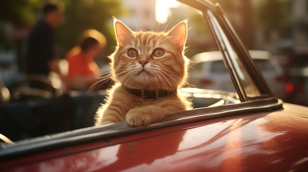 AI generated Portrait cat,cat is a cute cat and a funny,good-humored.They look cute and are good pets,easy to raise as pets.It is a playful,affectionate pet and is a favorite of the caregivers. photo