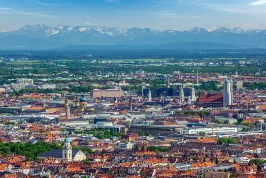 Aerial view of Munich. Munich, Bavaria, Germany photo
