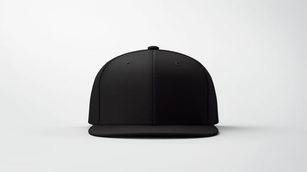 AI generated Photo of Black Snapback isolated on white background. AI Generated