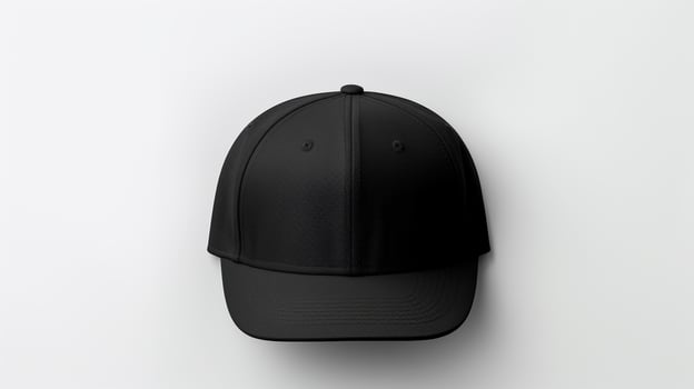 AI generated Photo of Black Snapback isolated on white background. AI Generated