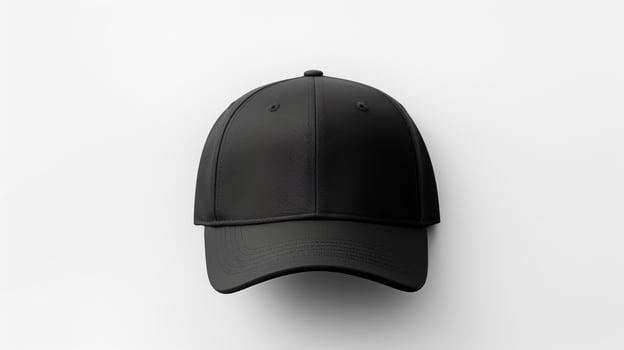 AI generated Photo of Black Visor cap isolated on white background. AI Generated