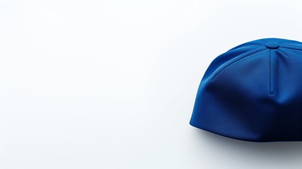 AI generated Photo of Blue Flat Cap isolated on white background. AI Generated