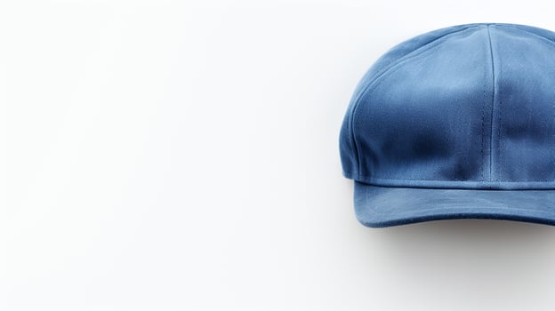 AI generated Photo of Blue Flat Cap isolated on white background. AI Generated