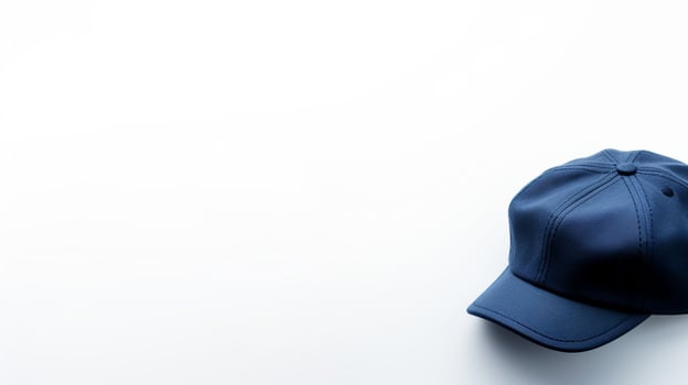AI generated Photo of Blue Newsboy Cap isolated on white background. AI Generated