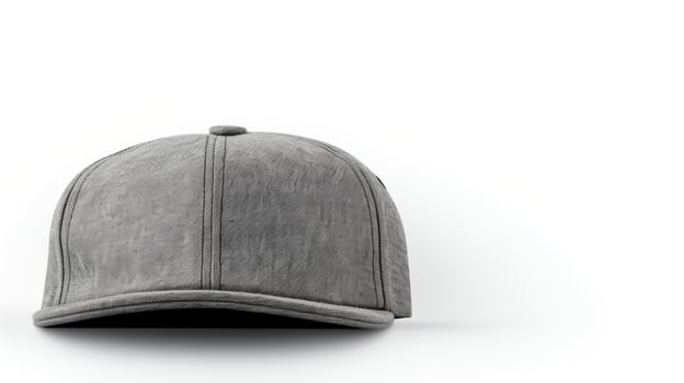 AI generated Photo of Gray Flat Cap isolated on white background. AI Generated