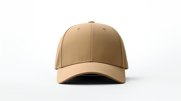 AI generated Photo of Khaki Dad Cap isolated on white background. AI Generated