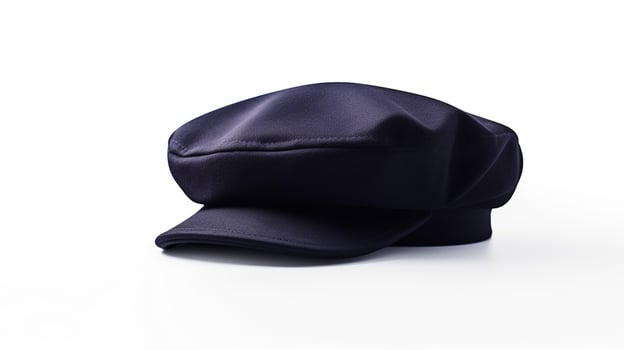 AI generated Photo of Navy Blue Newsboy Cap isolated on white background. AI Generated