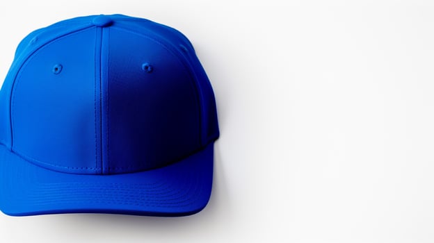 AI generated Photo of Royal Blue Snapback isolated on white background. AI Generated