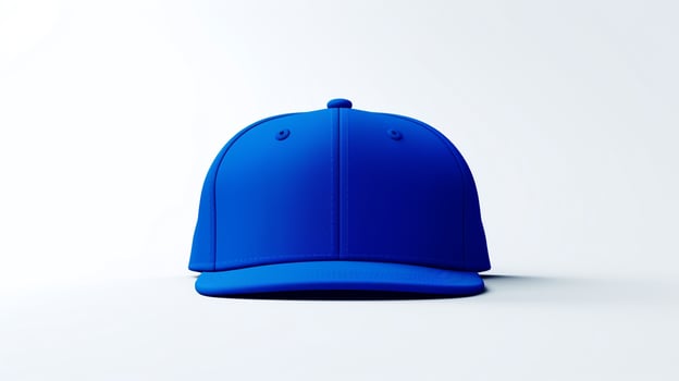 AI generated Photo of Royal Blue Snapback isolated on white background. AI Generated