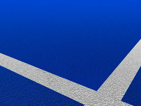blue white tennis court graphic view photo