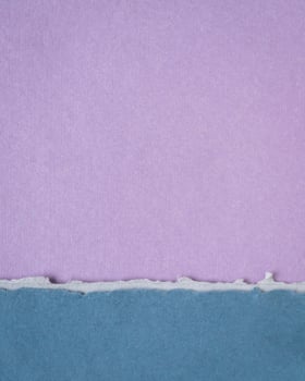 abstract paper landscape in blue and pink pastel tones - collection of handmade rag papers photo