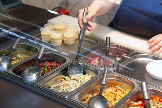 Catering buffet in hotel restaurant photo