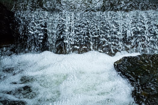 The stream of water. Water texture. photo