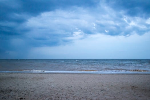 Summer evening at coastline. photo