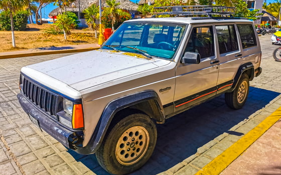 Puerto Escondido Oaxaca Mexico 2023 Mexican pickup truck car SUV 4x4 Off road vehicles Mexico. photo