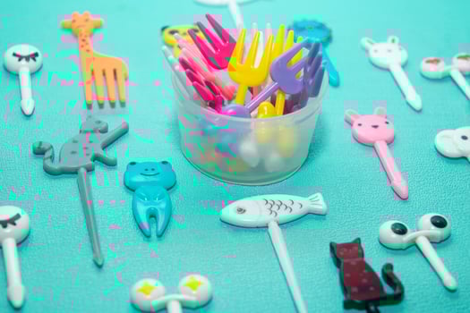 set of kid food toppers photo
