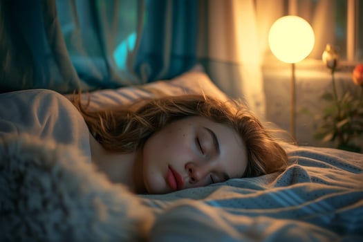 AI generated World Sleep day is observed every year in March, intended to be a celebration of sleep and a call to action on important issues related to sleep photo