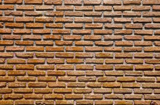 Beautiful brown terracotta brick wall photo