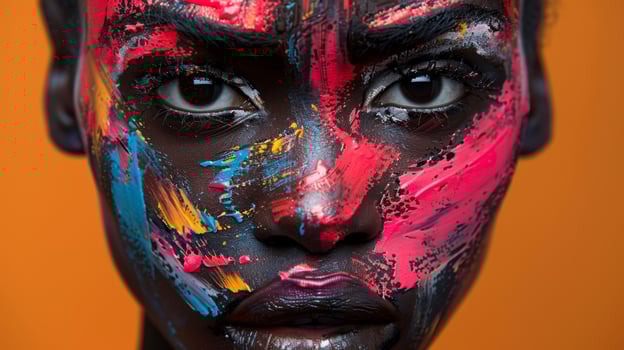 AI generated Neo-Expressionism campaign for a bold new fashion brand, intense and expressive photo