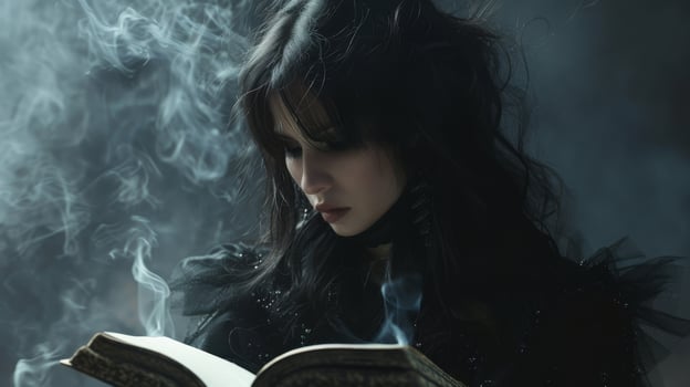 AI generated Spirits launching a phantom fashion magazine with blank pages photo