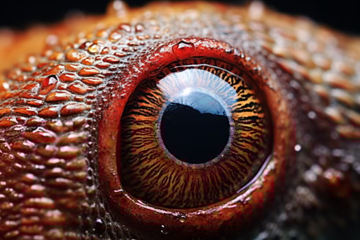AI generated Close-up of a snail's eye stalks. Generative AI photo