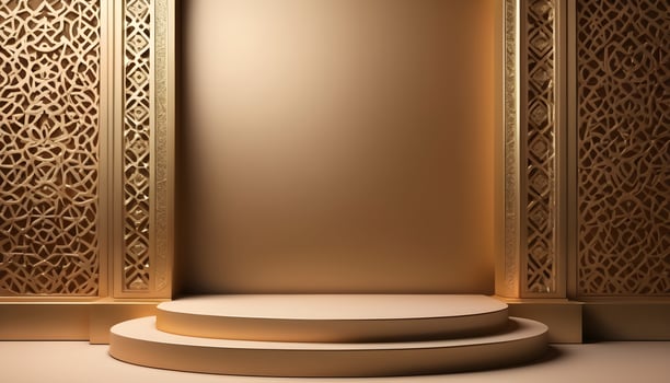 AI generated Free Ramadan kareem luxury islamic background photo