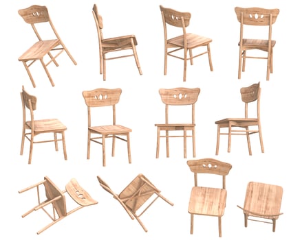 Wooden Chair Set photo