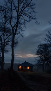 AI generated Early riser quiet house photo