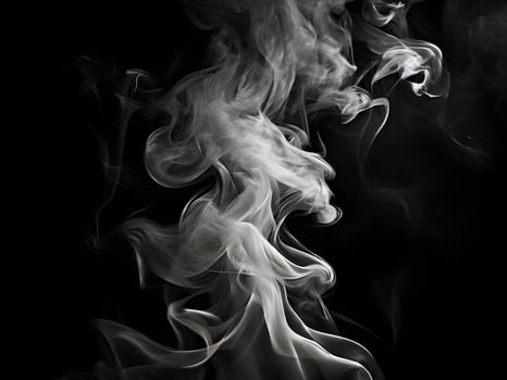 AI generated Smoke in a black background photo