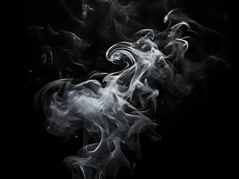AI generated Smoke in a black background photo