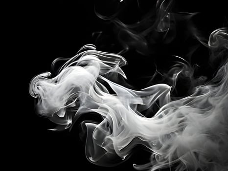 AI generated Smoke in a black background photo